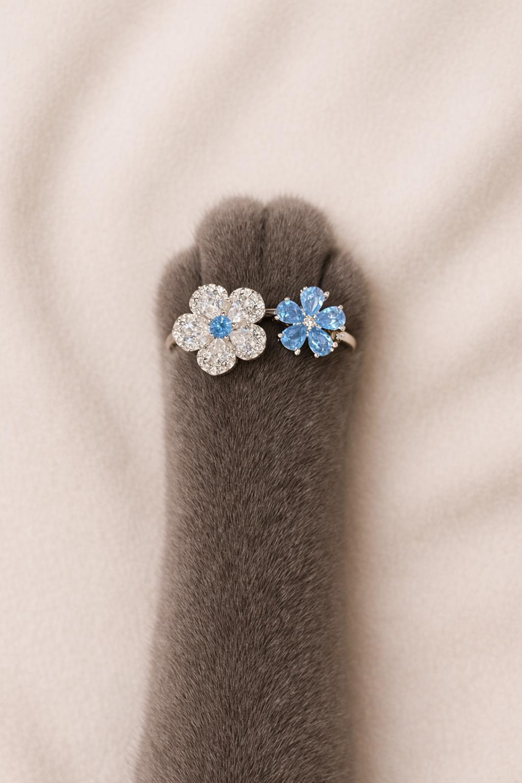 The Azure Blossom Ring