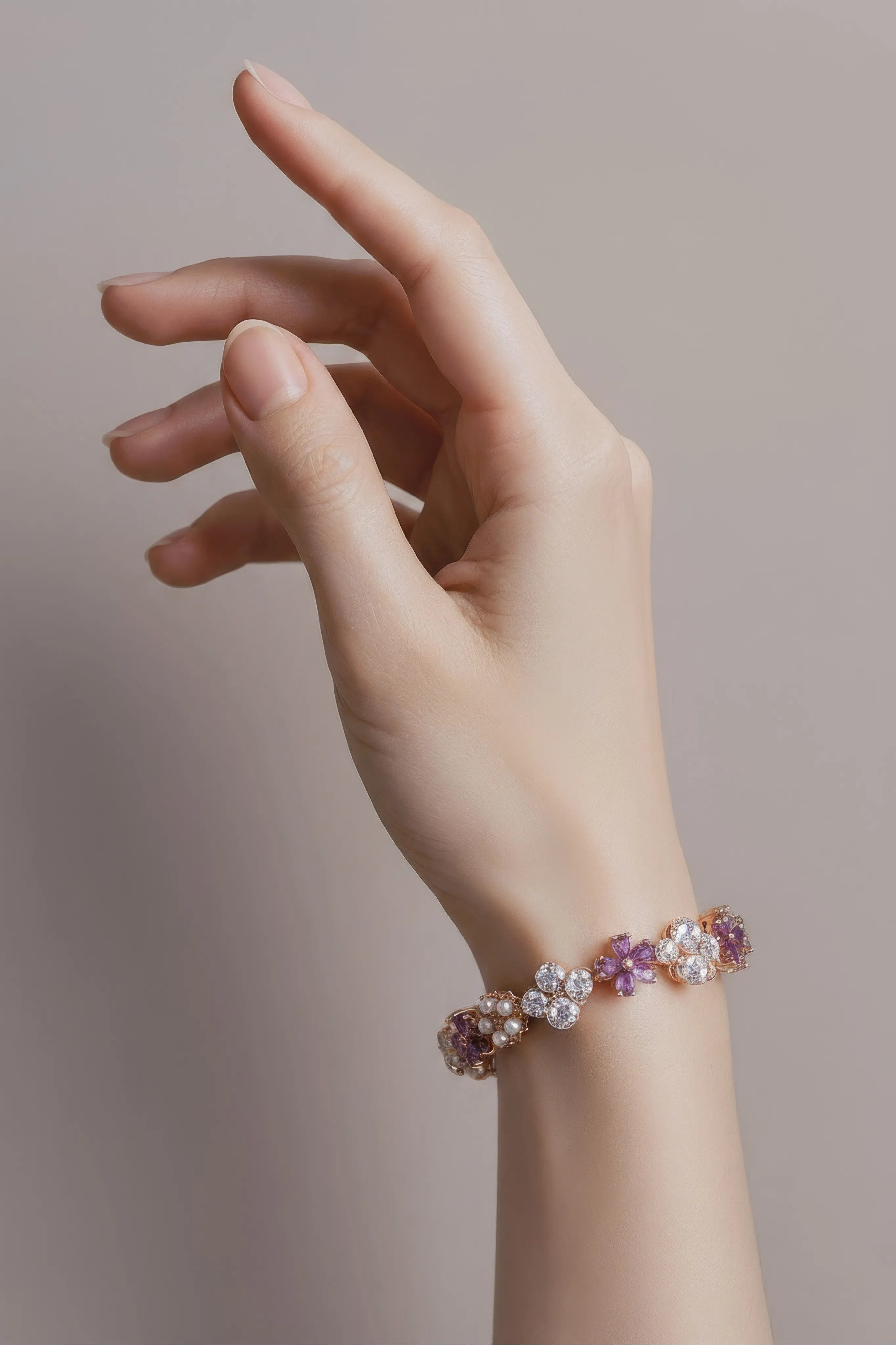 Floraviance Rose Gold Blossom Bracelet