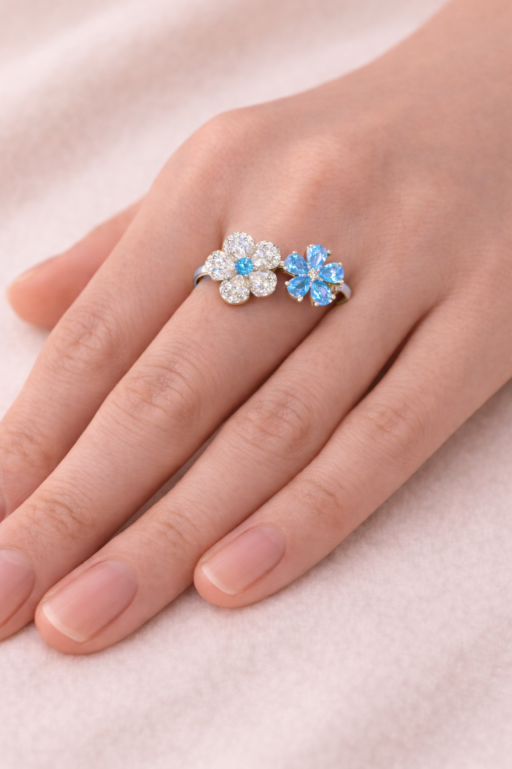 The Azure Blossom Ring
