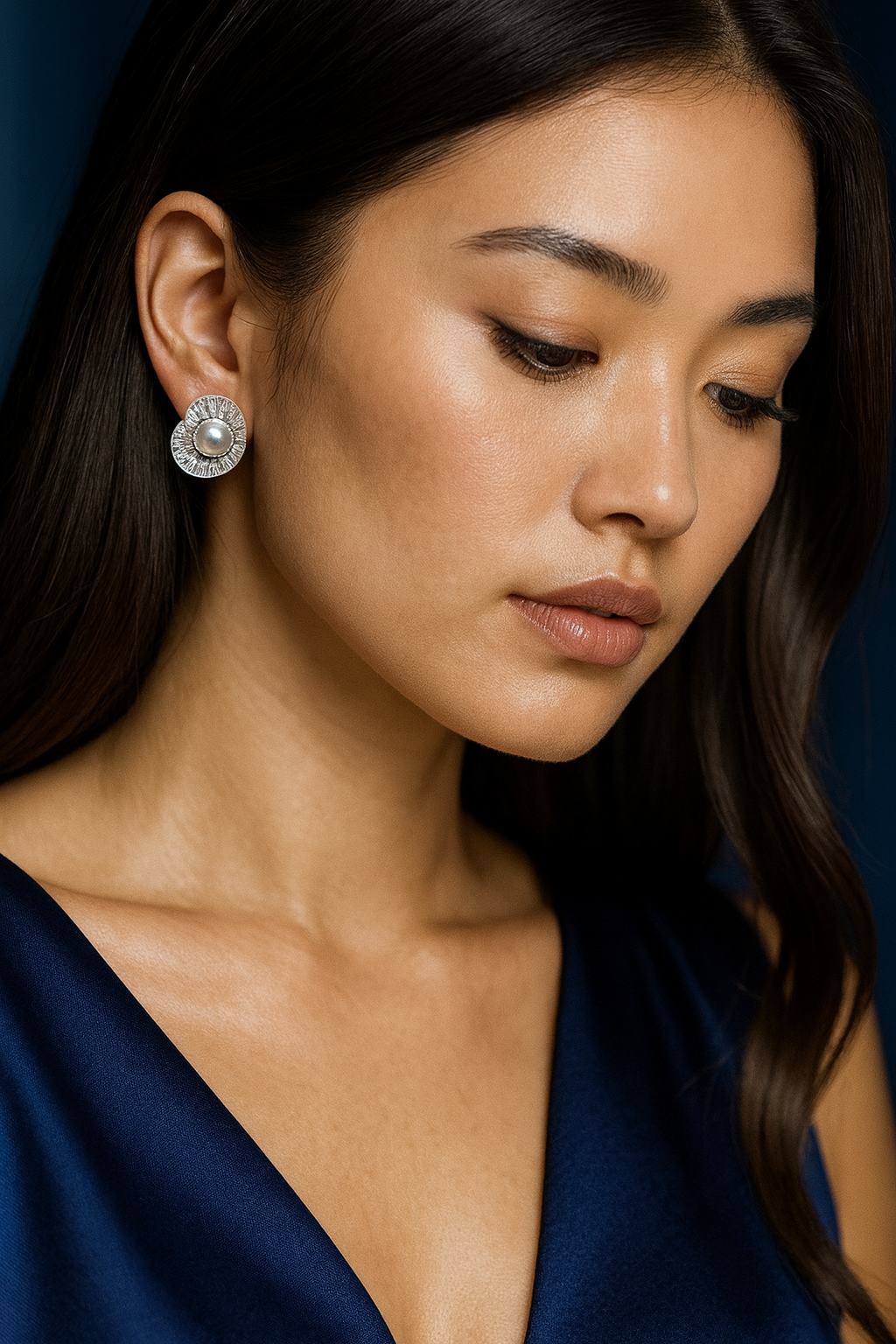 The Lumière Pearl Petal Studs
