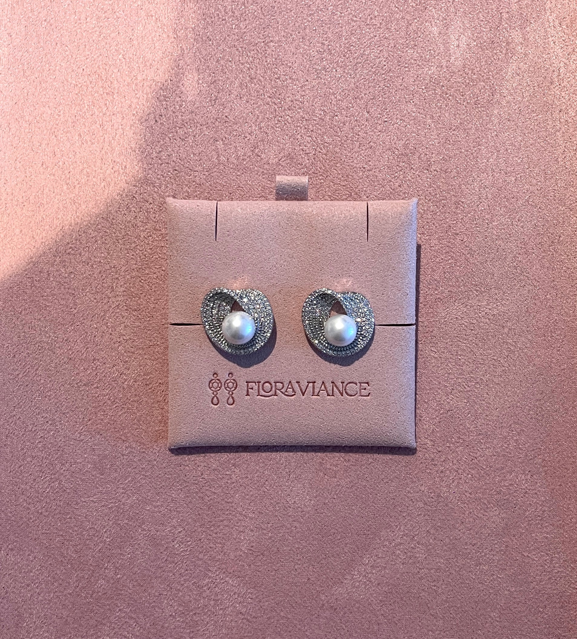 The Celestial Halo Pearl Studs