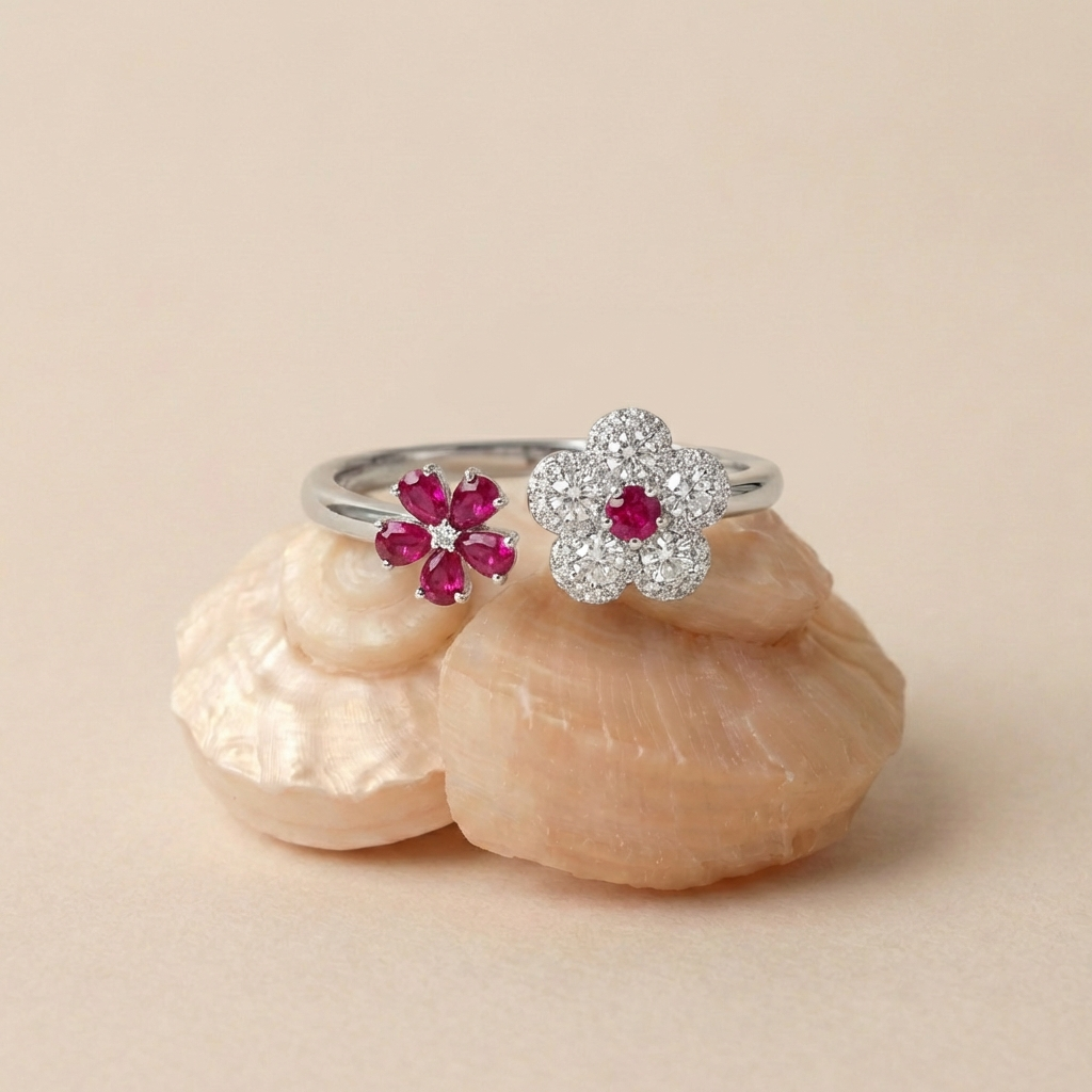 The Azure Blossom Ring