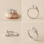 Lune de Perles Ring