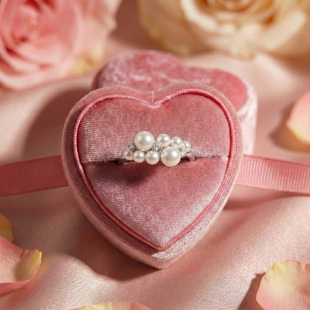 Lune de Perles Ring
