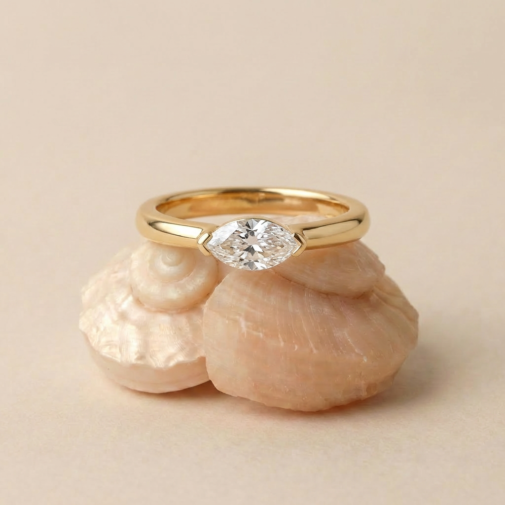 The Serene Marquise Ring