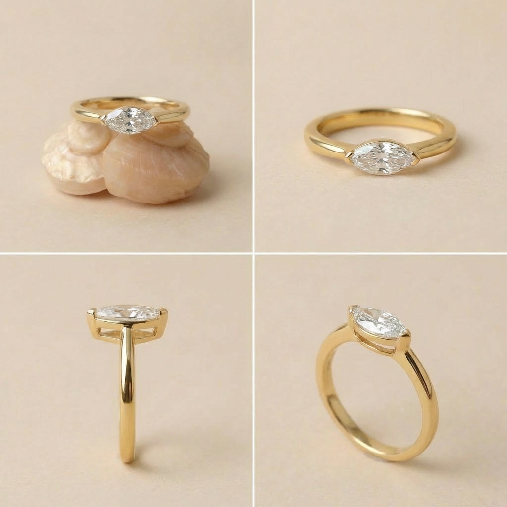 The Serene Marquise Ring