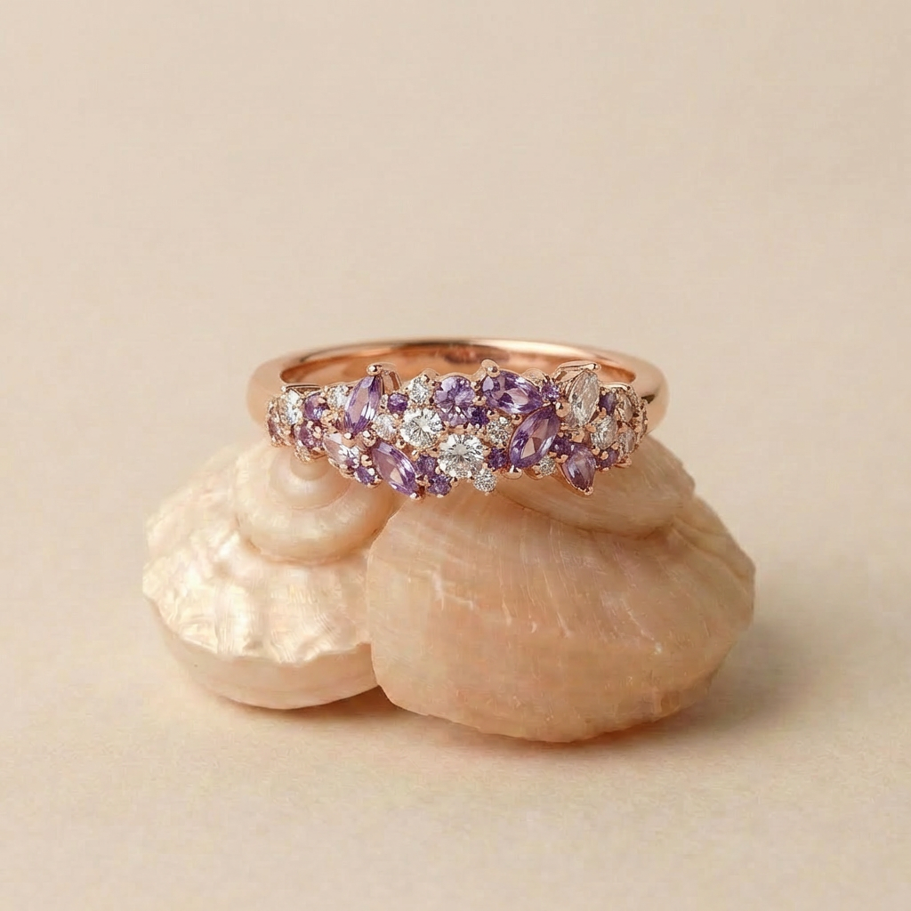 Lune Améthyste Ring