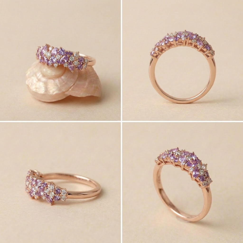 Lune Améthyste Ring