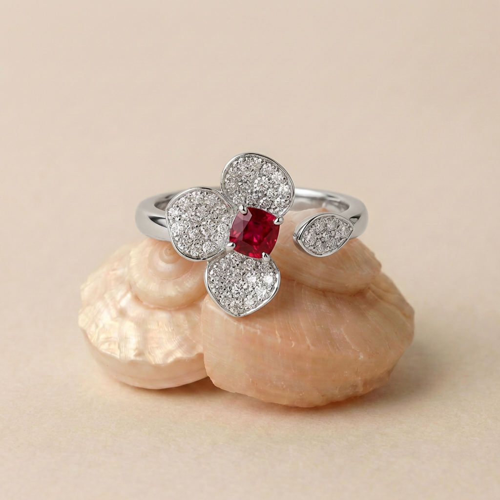 The Scarlet Blossom Ring