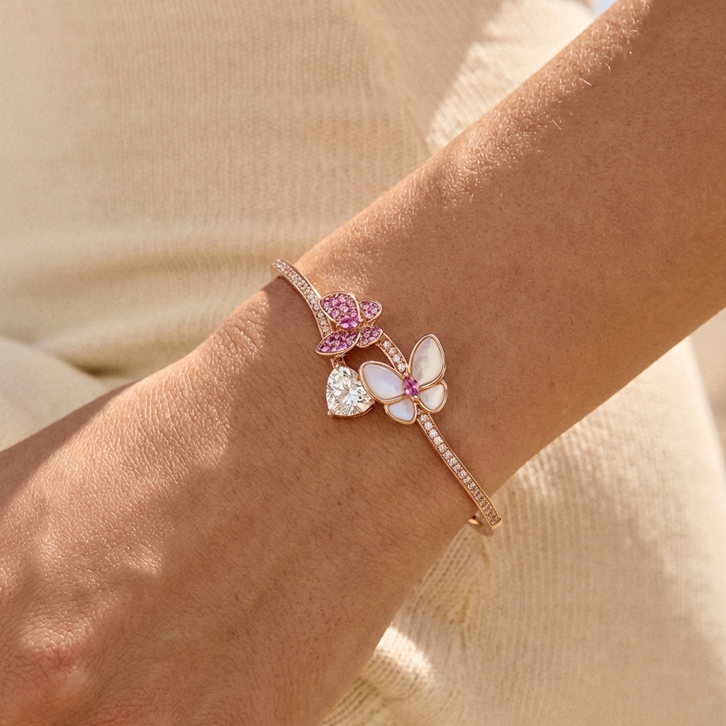 The Rosabella Butterfly Bangle