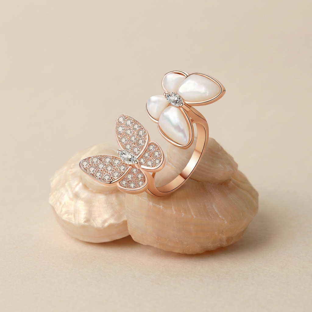 The Butterfly Duet Ring